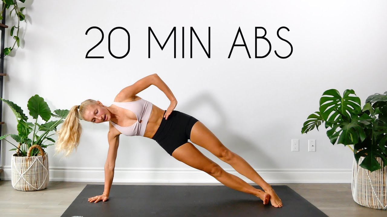 20 Min Total Core Ab Workout At Home No Equipment Youtube