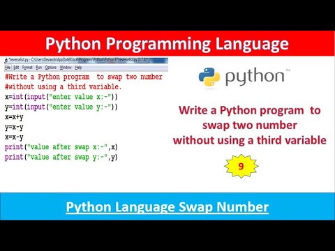 #python  Write a Python program  to swap two number without using a third variable. #sssci2022