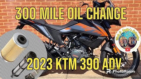 2023 KTM 390 Adventure Oil Service & Filter Change