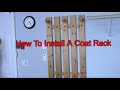 How To Install A Coat Rack On The Wall