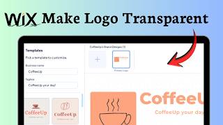 How to make logo transparent background in Wix
