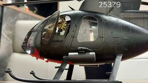 New MD500 MH-6 Little Bird🫡 Military GPS RC Helicopter | YU XIANG F119S