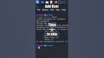 How to Add and Remove a User in Kali Linux | Beginner CLI Tutorial (bradOSv1)