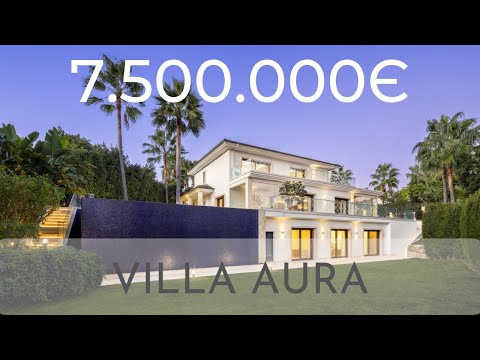 Your Dream Home? Luxurious Frontline Golf Villa in Nueva Andalucia with Garage up to 10 cars | €7.5M