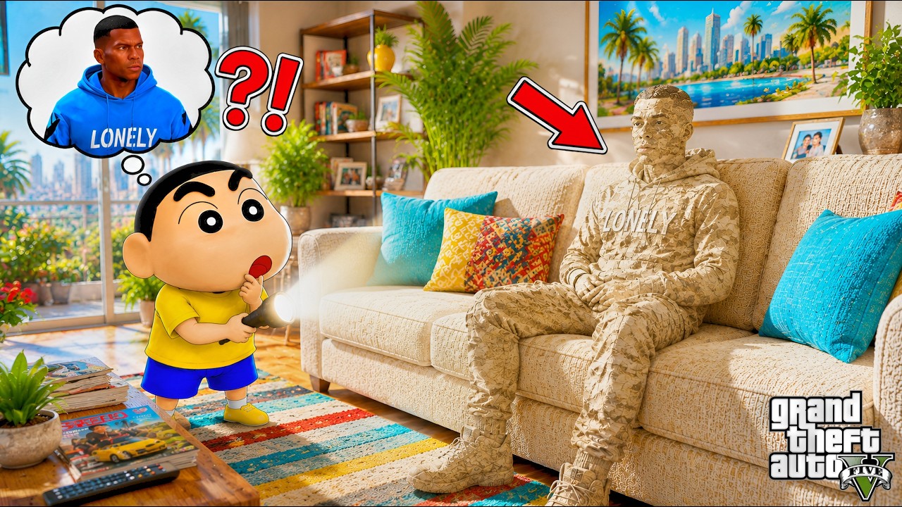 Franklin and Shinchan Plays MECCHA CHAMELEON in GTA 5!