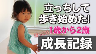 【1歳から2歳の成長記録】毎日ゲラゲラ笑いの元気娘が歩き出しました