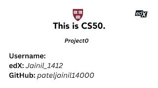 CS50 Project0