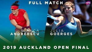 Bianca Andreescu vs. Julia Goerges | Full Match | 2019 Auckland Open Final | WTA Highlights
