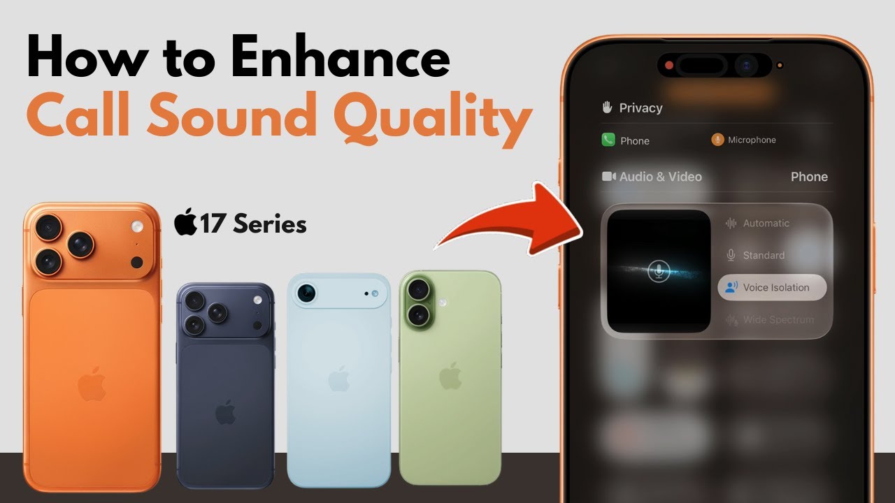 Как включить изоляцию голоса на iPhone 17, 17 Air, 17 Pro и 17 Pro Max