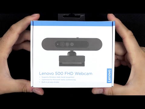 Lenovo 500 FHD Webcam - Unboxing & Testing