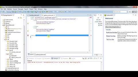 Lập trình Android - Option Menu