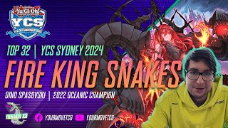 Top 32 FIRE KING SNAKE EYES Yu-Gi-Oh! Deck Profile - YCS Sydney 2024
#fireking #snakeeyes #top32 #yugioh #deckprofile
Congratulations to Dino for making Top 32 at the 2024 YCS Championship in Sydney Australia, with Fire King Snake Eyes!
00:00 Intro
01:00 Main Deck
03:45 Side Deck
05:40 Extra Deck
07:15 Shoutouts
08:00 Deck List Top 32 FIRE KING SNAKE EYES Yu-Gi-Oh! Deck Profile - YCS Sydney 2024