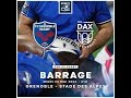 Pro d2 barrage grenoble vs dax