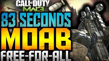 MW3: *INSANE* 83 SECONDS FFA MOAB w/P90