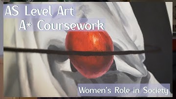 A* AS Level Art Coursework 💙 Top 8th in the World *talk through in detail & tips*