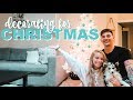 VLOGMAS: first time decorating for Christmas!