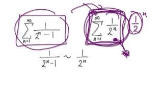 Video 2562 - Limit Comparison Test for Series - 1/(2^n-1) - Practice