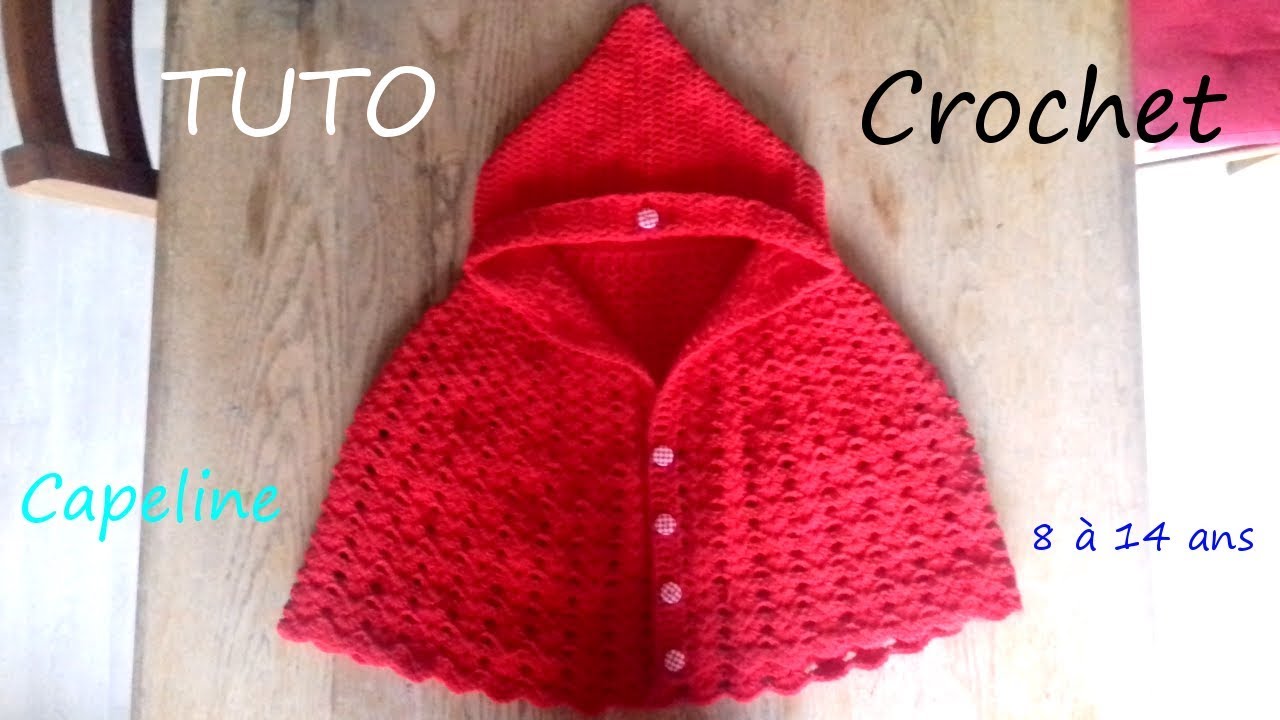 TUTO CROCHET Comment faire une capeline enfant ❤️