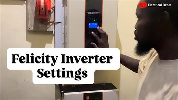How to set Felicity Inverter Cut off Voltage. 