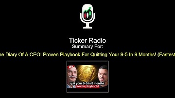 Proven Playbook For Quitting Your 9-5 In 9 Months! (Fastest Way To Financial Freedom) Mohnish Pabrai