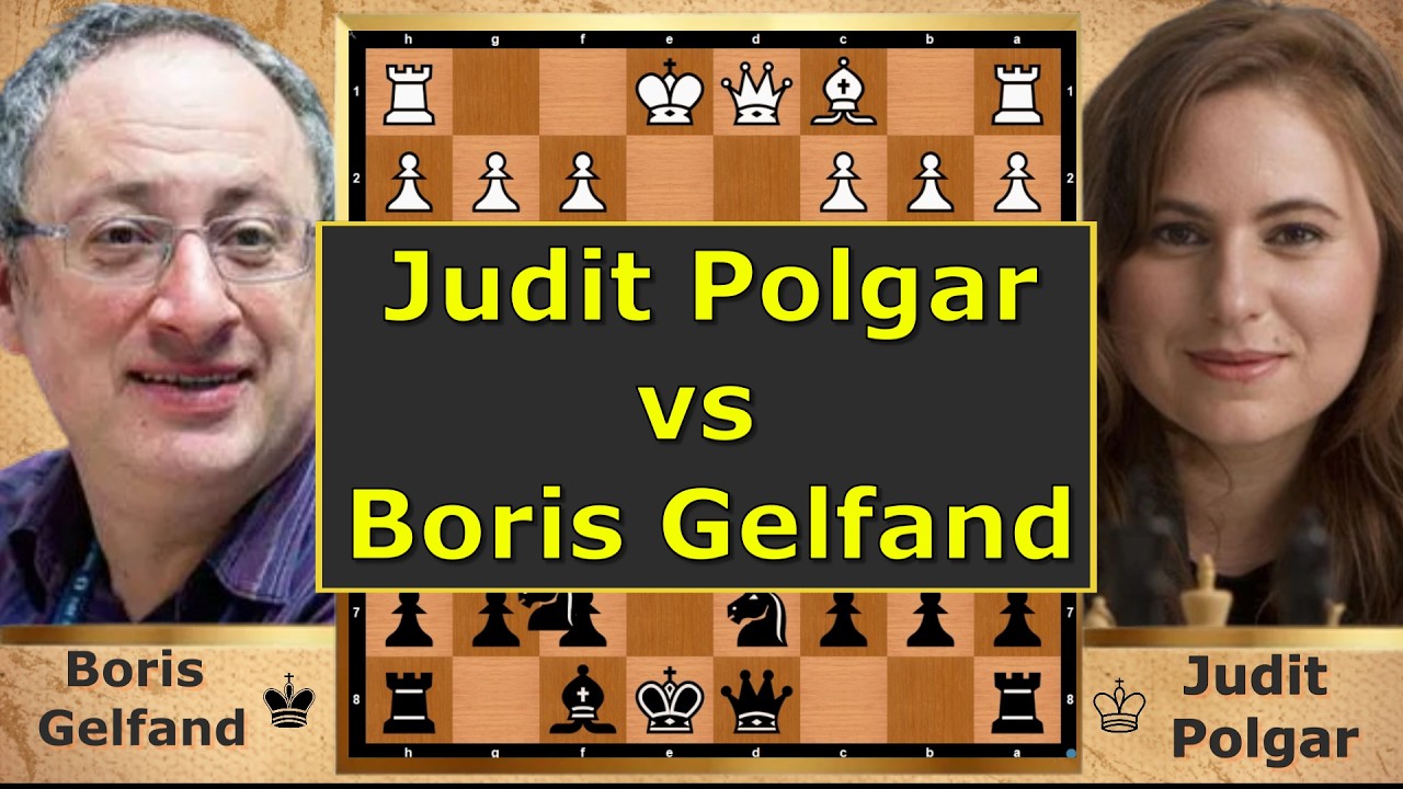 BORIS GELFAND vs JUDIT POLGAR – Blitz Battle in the French! ♟🔥 #JuditPolgar #BorisGelfand #Chess