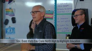 Gov. Evers visits Eau Claire North High School to highlight education