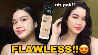 REVIEW & WEARTEST MAYBELLINE FIT ME MATTE & PORELESS CUSHION DI KULIT SAWO MATANG