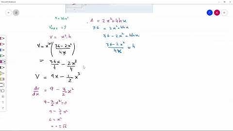 Problems involving maximum and minimum values