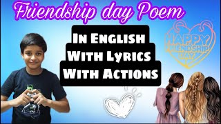 Poem On Friendship Dayin Englishbest For Compeionself Composed