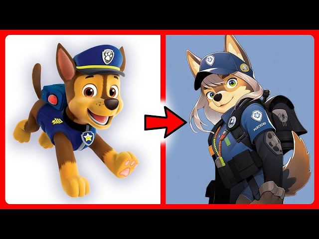 👨 PAW PATROL as ANIME HUMANS 🦴 All Characters class=