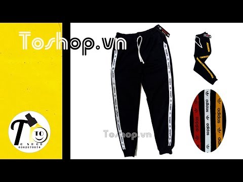 Quần thun Nam Nữ - Jogger (Tạo fom body hoặc dáng chuẩn, Quần màu đen - viền sọc 3 Màu NADD) | quần body nữ