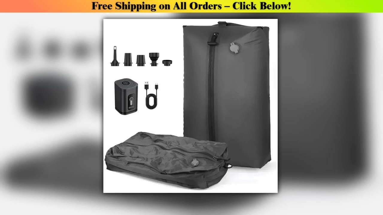 17L Vacuum Compression Bag with Air Pump Reusable Clothing Storage Bag Travel Compression Backpack