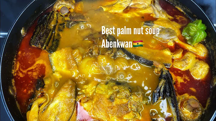TASTIEST WAY TO MAKE GHANAIAN PALM NUT SOUP | ABENKWAN #abenkwan #prekese