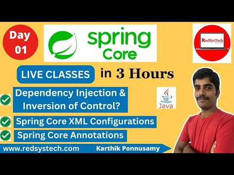 Java Spring Framework | Spring Framework | Spring Framework Tutorial | Full Course | Java|RedSysTech