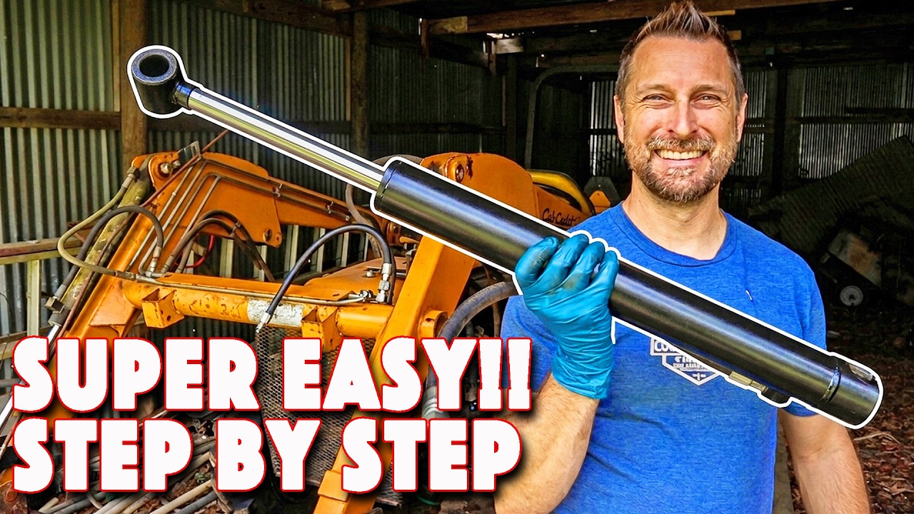 How To Rebuild A Hydraulic Cylinder With A Locking Wire! Step By Step
