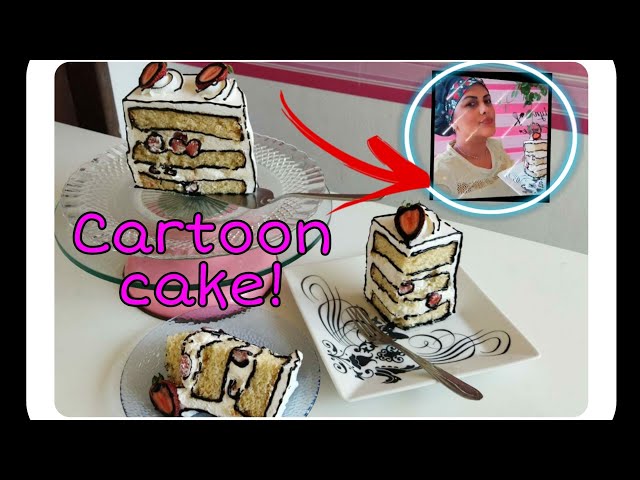 CARTOON CAKE - Bolo Desenho TENDÊNCIA 2022 😍💖 