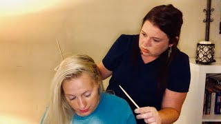 ASMR Real Person Scalp Check with School Nurse