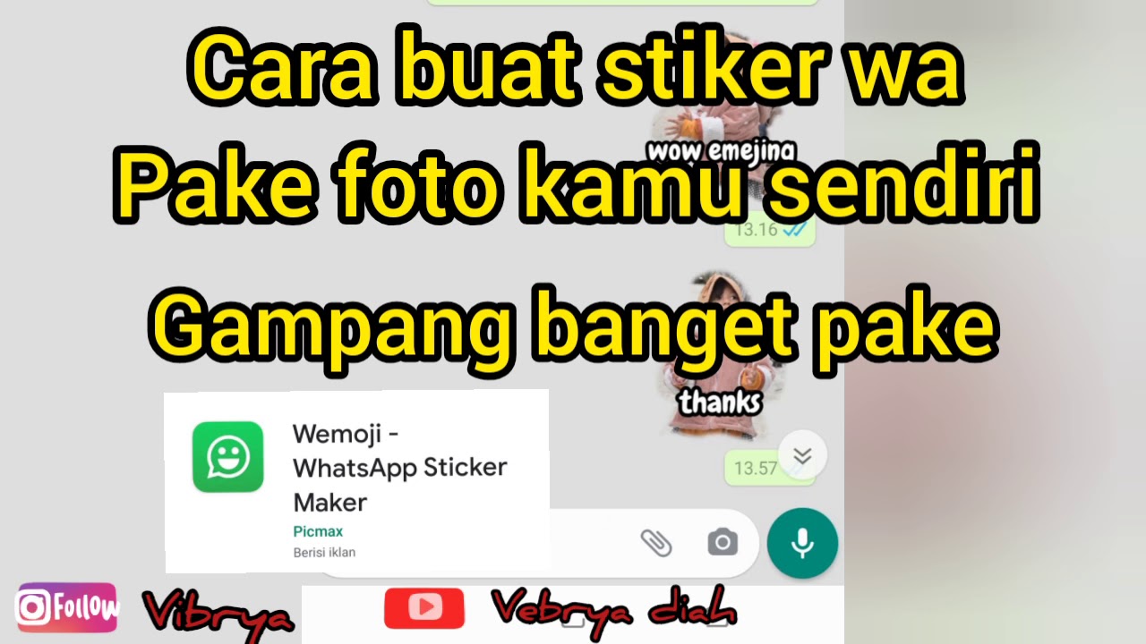  Cara  membuat  stiker  wa  memakai foto kamu sendiri  gampang 