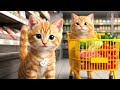 Mom Cat & Kitten Enjoy Hot Pot on a Rainy Day 🌧️🐱 | Cozy Cat Moments