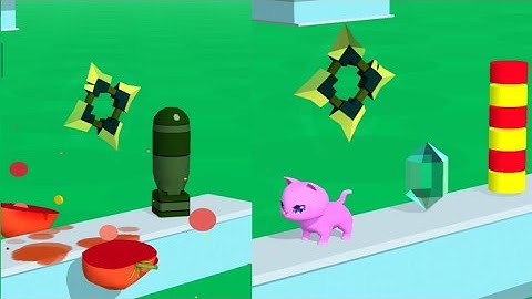 Do not slice the cats  Max Level Gameplay Android / IOS