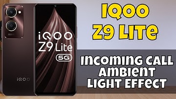 IQOO Z9 Lite Incoming Call Ambient Light Effect || How to use incoming call ambient lightning