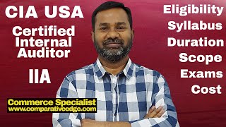 How to become a Certified Internal Auditor (CIA) | CIA IIA  | Internal Audit | Commerce Specialist |