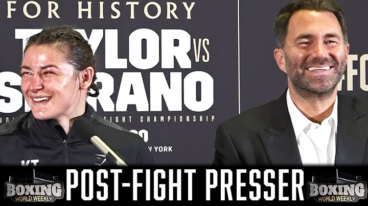 KATIE TAYLOR vs. AMANDA SERRANO POST-FIGHT PRESS CONFERENCE | BOXING WORLD WEEKLY