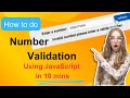 JavaScript Tutorial: How to Validate Numbers in Your Web Application