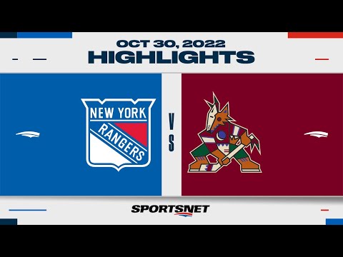 NHL Highlights | Rangers vs. Coyotes - October 30, 2022
