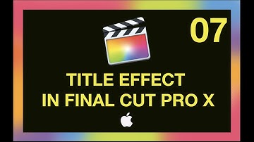 Tamil Tutorial - Wedding Title Effect in Final Cut Pro X (Handheld effect)