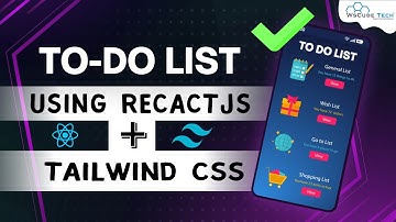 ToDo Application using ReactJs and Tailwind CSS | MERN Stack