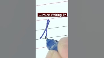 How to write small letter kr | Cursive writing a to z #cursivewriting #handwriting  #shorts