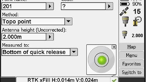MEASUREMENT METHOD:Types Of Measurements During the Work on Trimble TSC3 Control point,Topo,Rapid...