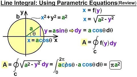 Calculus 3: Line Integrals (7 of 44) What is a Line Integral? Using Parametric Equations